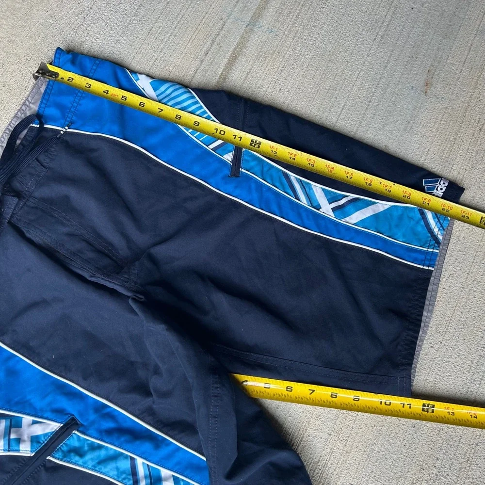 Vintage 2000s Adidas Mens Graphic Board Shorts Swim Trunks